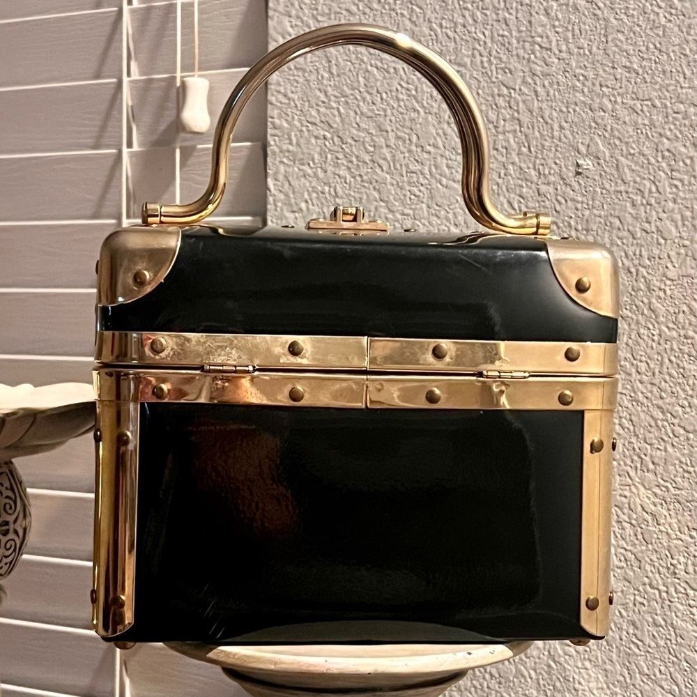 VINTAGE LISETTE NEW YORK 1960s train case handbag. - Picture 4 of 11